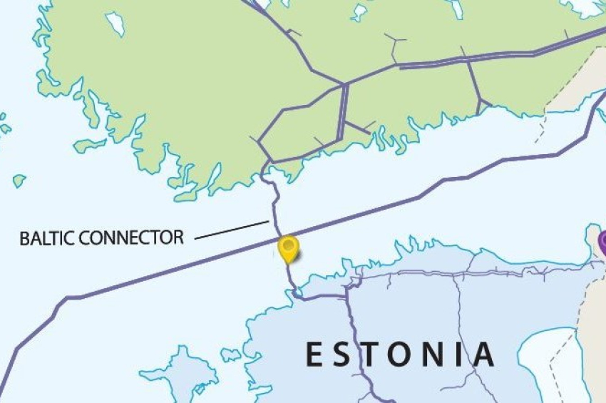 Who damaged the undersea gas and telecom links between Finland and Estonia?
