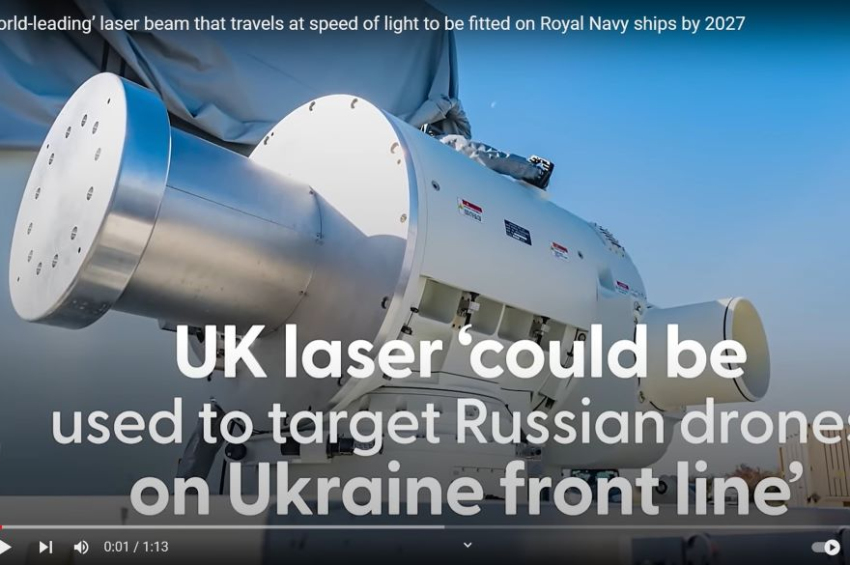 [video] UK to deploy laser cannon for Royal Navy by 2027