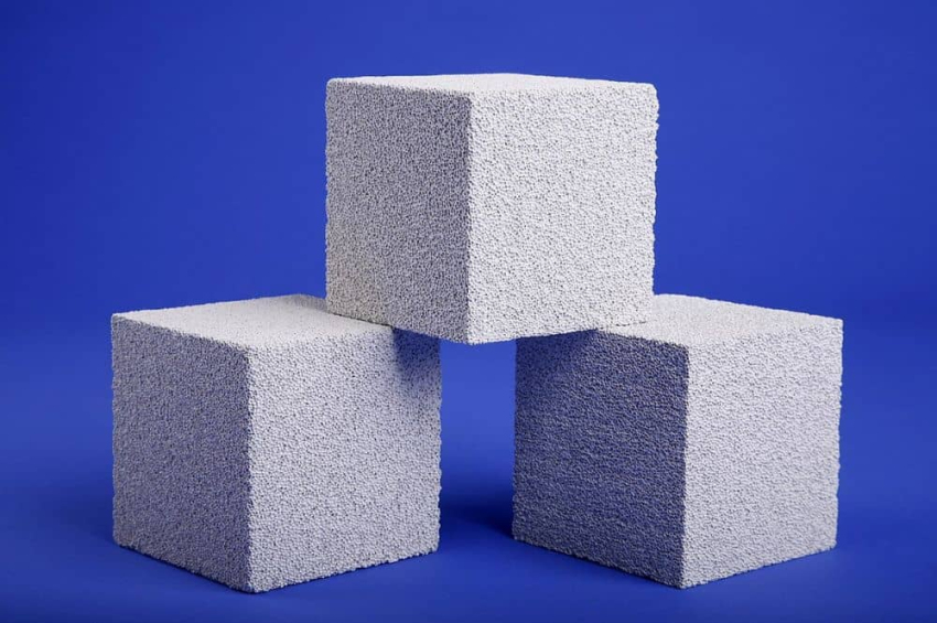 Foam concrete is lightweight and environmentally-friendlier than traditional building material